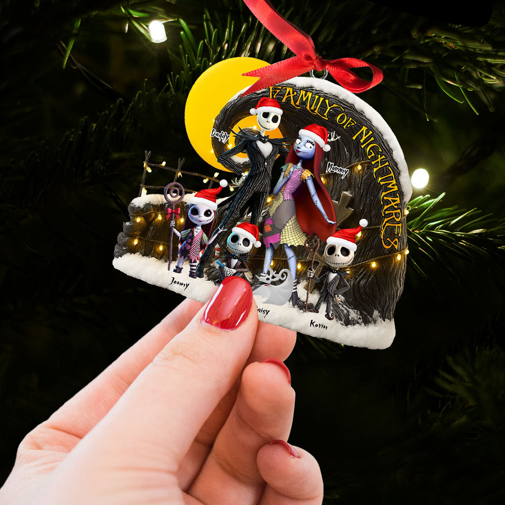 Alternative view of Spooky Family Ornament - Personalized Gifts For Family 04ohti110825