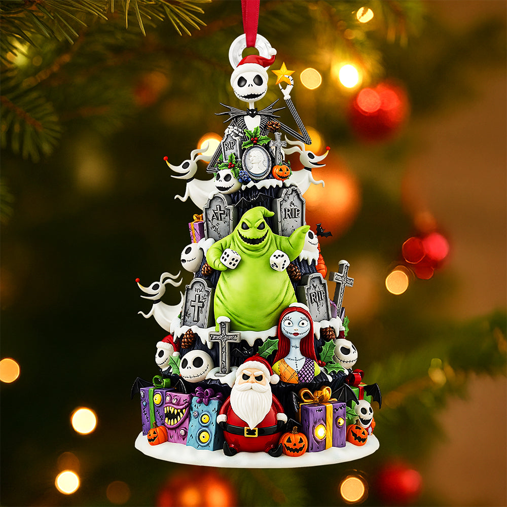 Spooky Family Tree Ornament - Personalized Gifts For Family 01pata060925 - Image 3