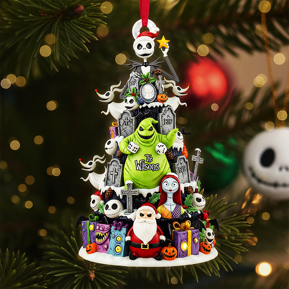 Alternative view of Spooky Family Tree Ornament - Personalized Gifts For Family 01pata060925