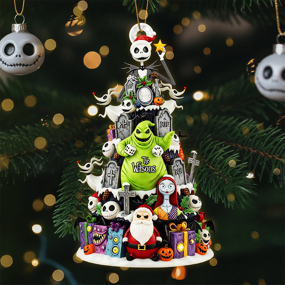 Spooky Family Tree Ornament - Personalized Gifts For Family 01pata060925
