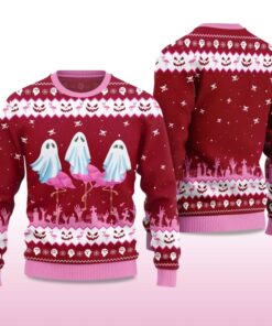 Spooky Flamingo Ugly Sweater