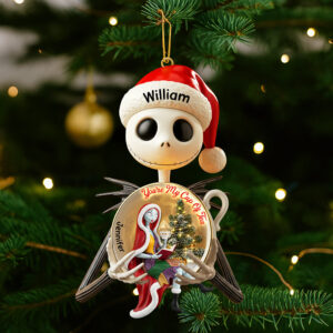 Alternative view of Spooky Love Christmas Ornament – Personalized Gifts For Couple 04paqn170925