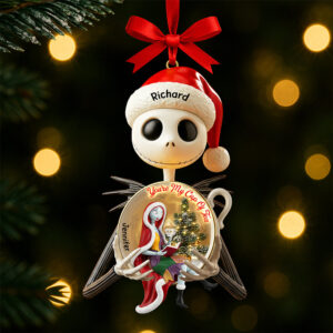 Spooky Love Christmas Ornament – Personalized Gifts For Couple 04paqn170925