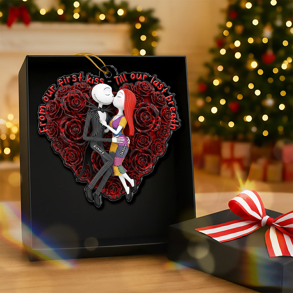 Spooky Love Christmas Ornament Personalized Gifts For Couple 04TGQN151025 - Image 4