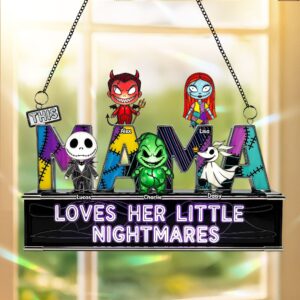 Alternative view of Spooky Mom And Kids Suncatcher - Personalized Gifts For Mom 04ohti030925