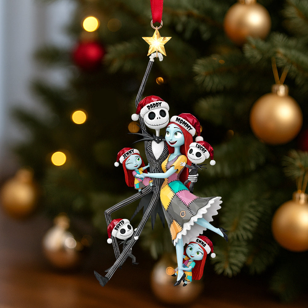 Spooky Playful Family Tree Ornament, Personalized Gifts For Family 03qhtn260925 - Image 3