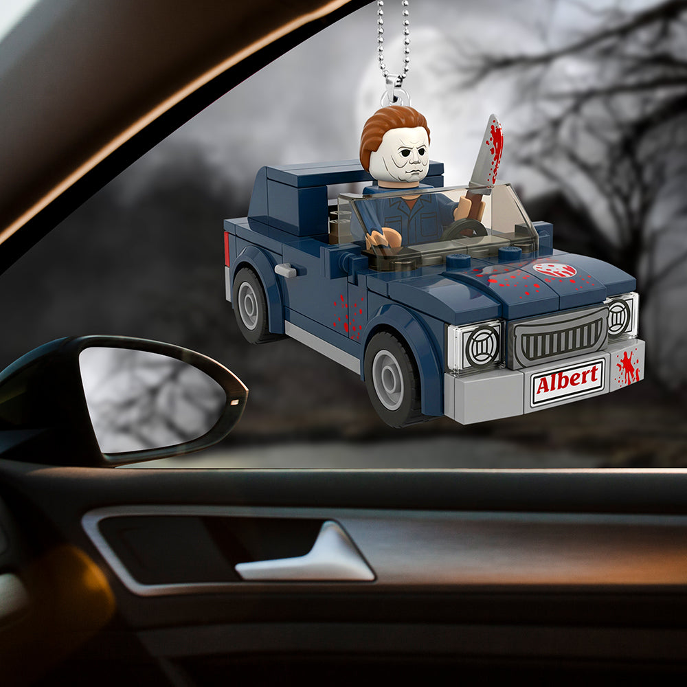 Alternative view of Spooky Ride Car Ornament - Personalized Gifts For Horror Movie Fans 01pgqn060925
