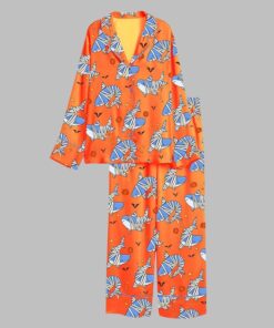 Alternative view of Spooky Sharks Halloween Pajama Set