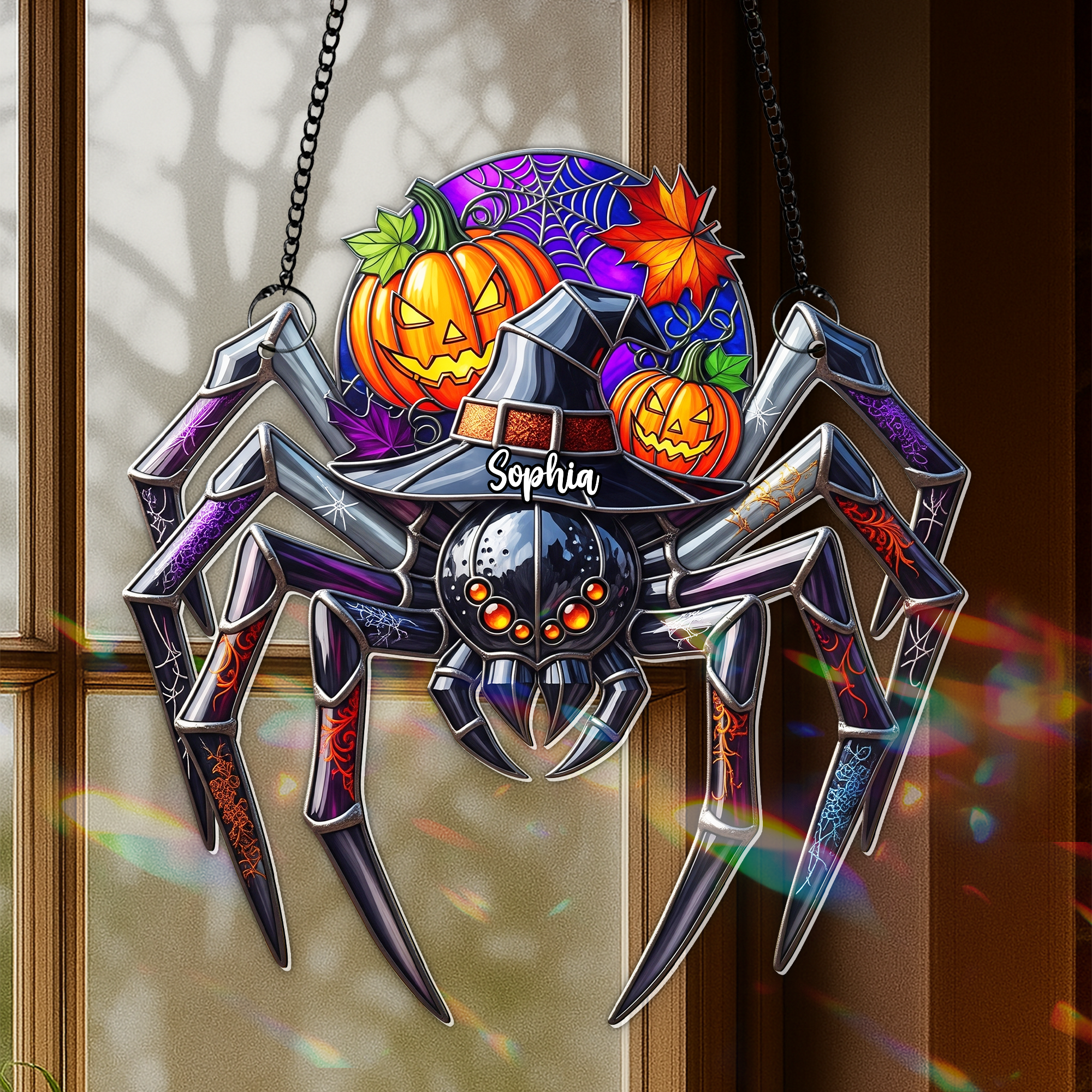 Spooky Suncatcher - Personalized Gifts For Horror Lovers 05hulu300725 - Image 3