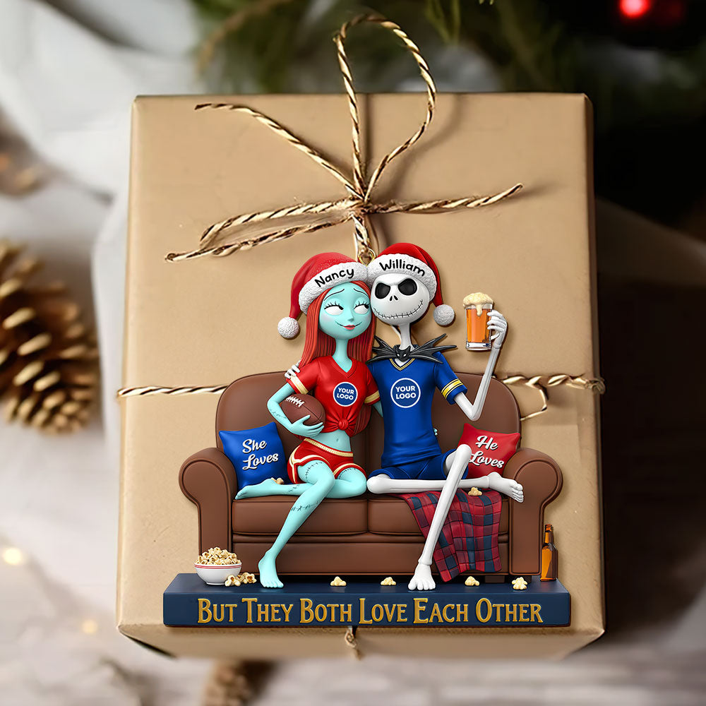 Sporty Couple Christmas Ornament - Personalized Gifts For Couple 03huti281025 - Image 3