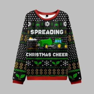 Alternative view of Spreading Christmas Cheer Ugly Sweater 2025 Christmas - Grishko.com