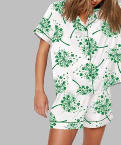 Alternative view of St Patricks Day Dandelion Pajama Set