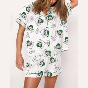 St Patrick's Day Martini Pajama Set