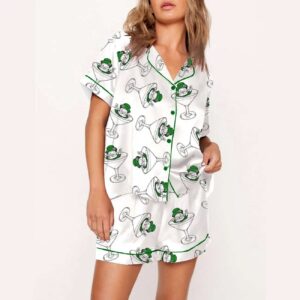 Alternative view of St Patrick's Day Martini Pajama Set