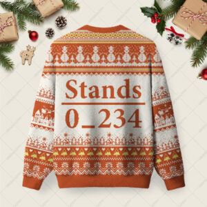 Alternative view of Stands 0_234 Ugly Christmas Fuzzy Fleece Sweatshirt