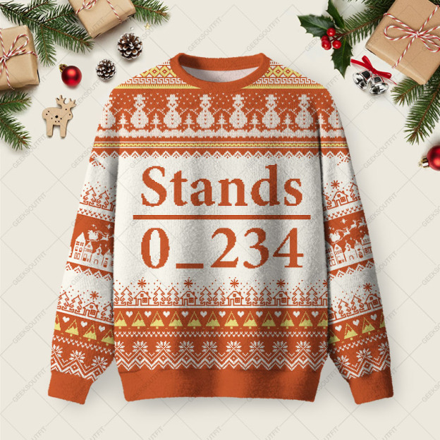 Stands 0_234 Ugly Christmas Fuzzy Fleece Sweatshirt