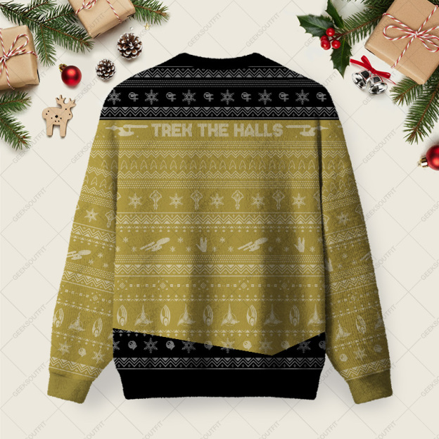 Star Trek Ugly Christmas Fuzzy Fleece Sweatshirt - Image 6