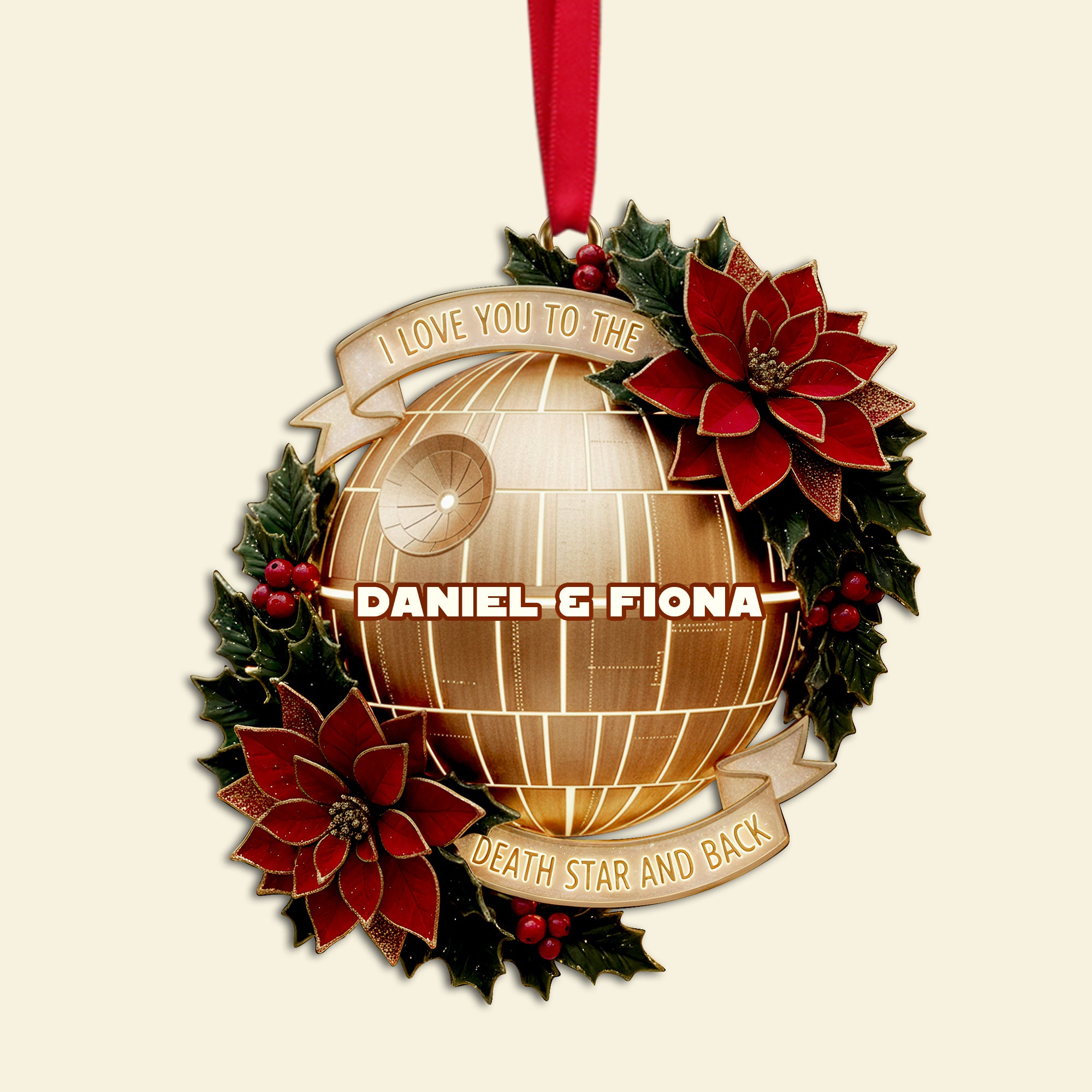 Starlit Love Ornament - Personalized Christmas Gift For Couples 02PALU251025 - Image 5