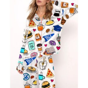 Alternative view of Stars Hollow Luke's Diner Chilton Dragonfly Inn Satin Pajama Set For Women