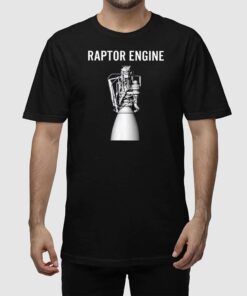 Alternative view of Starship Raptor Engine For Space Explorer & Rocket Scientist Shirt