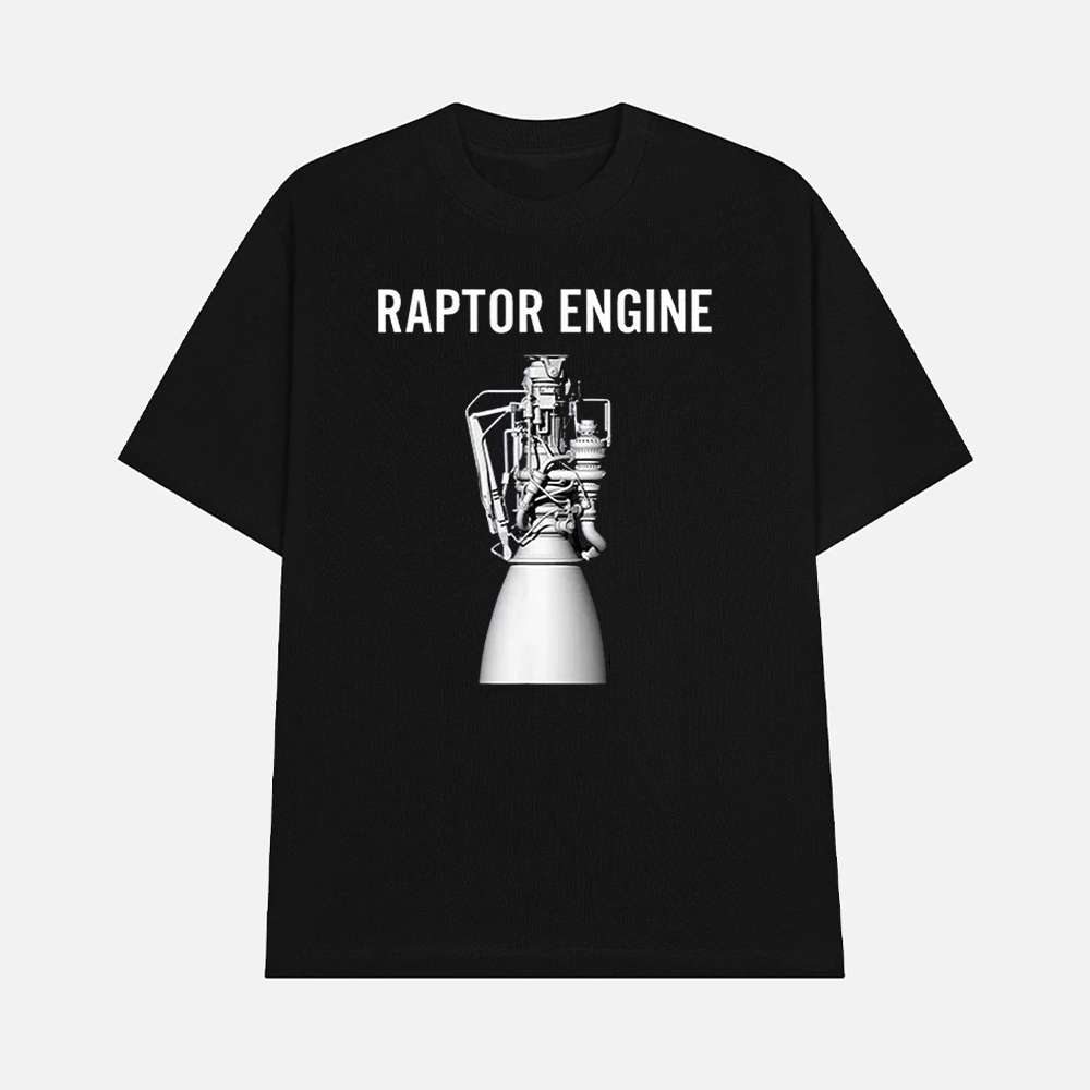 Starship Raptor Engine For Space Explorer & Rocket Scientist Shirt