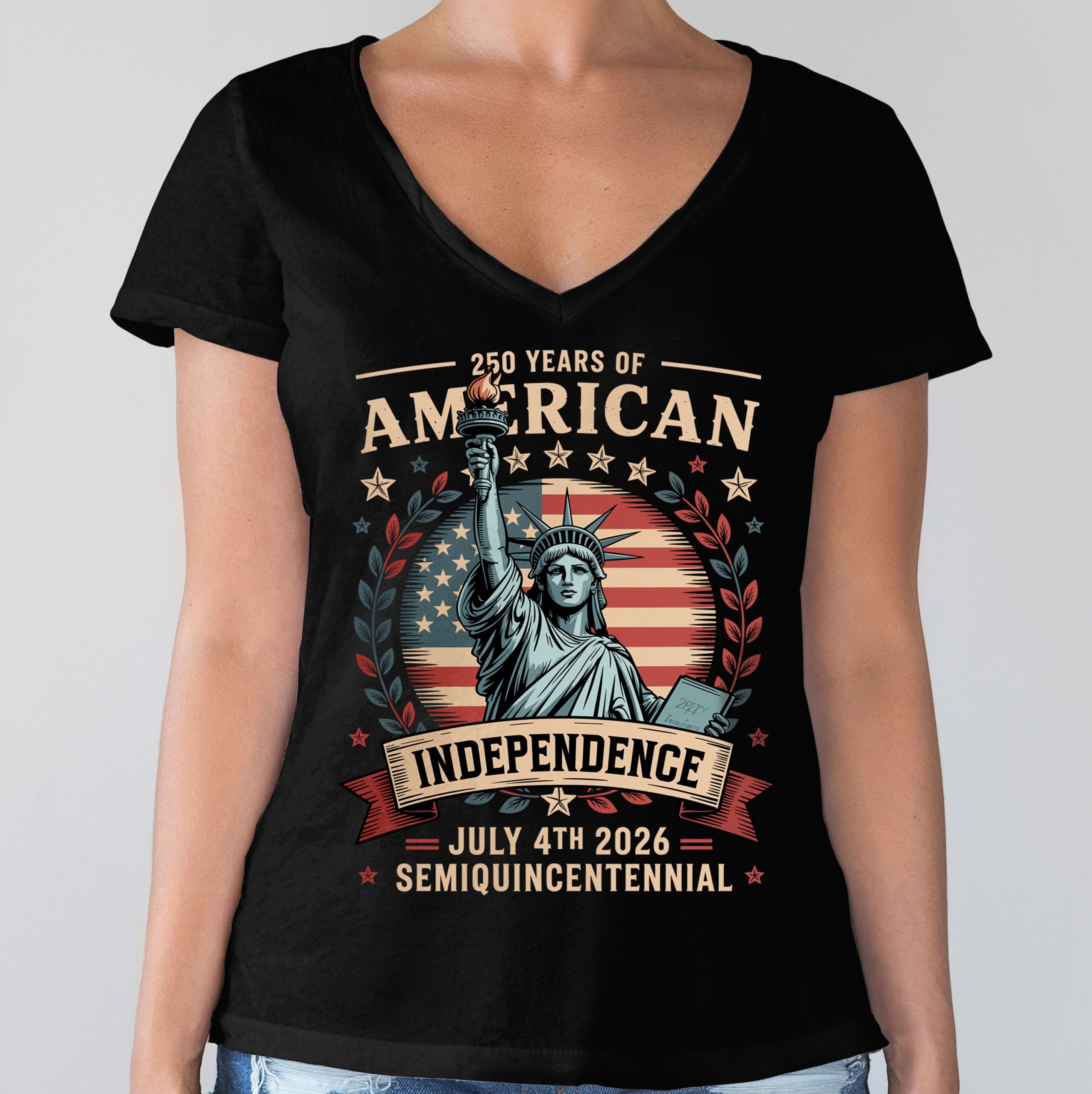 Statue of Liberty 250 Years Independence Day 2026 Dark Shirt LM32 895293 - Image 18