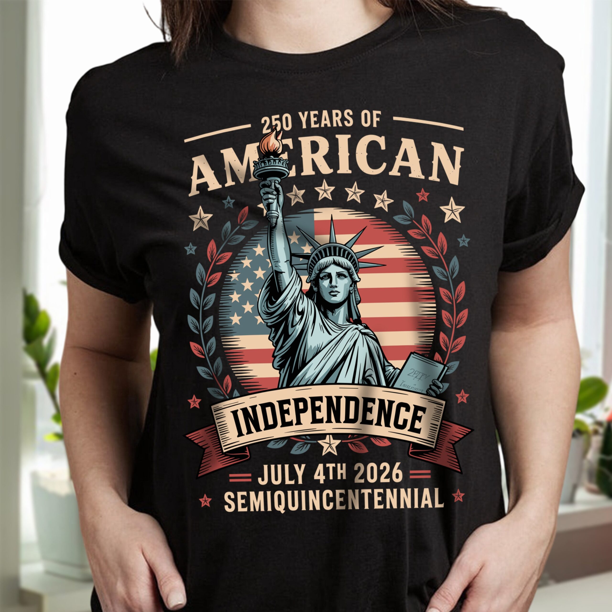 Statue of Liberty 250 Years Independence Day 2026 Dark Shirt LM32 895293 - Image 15