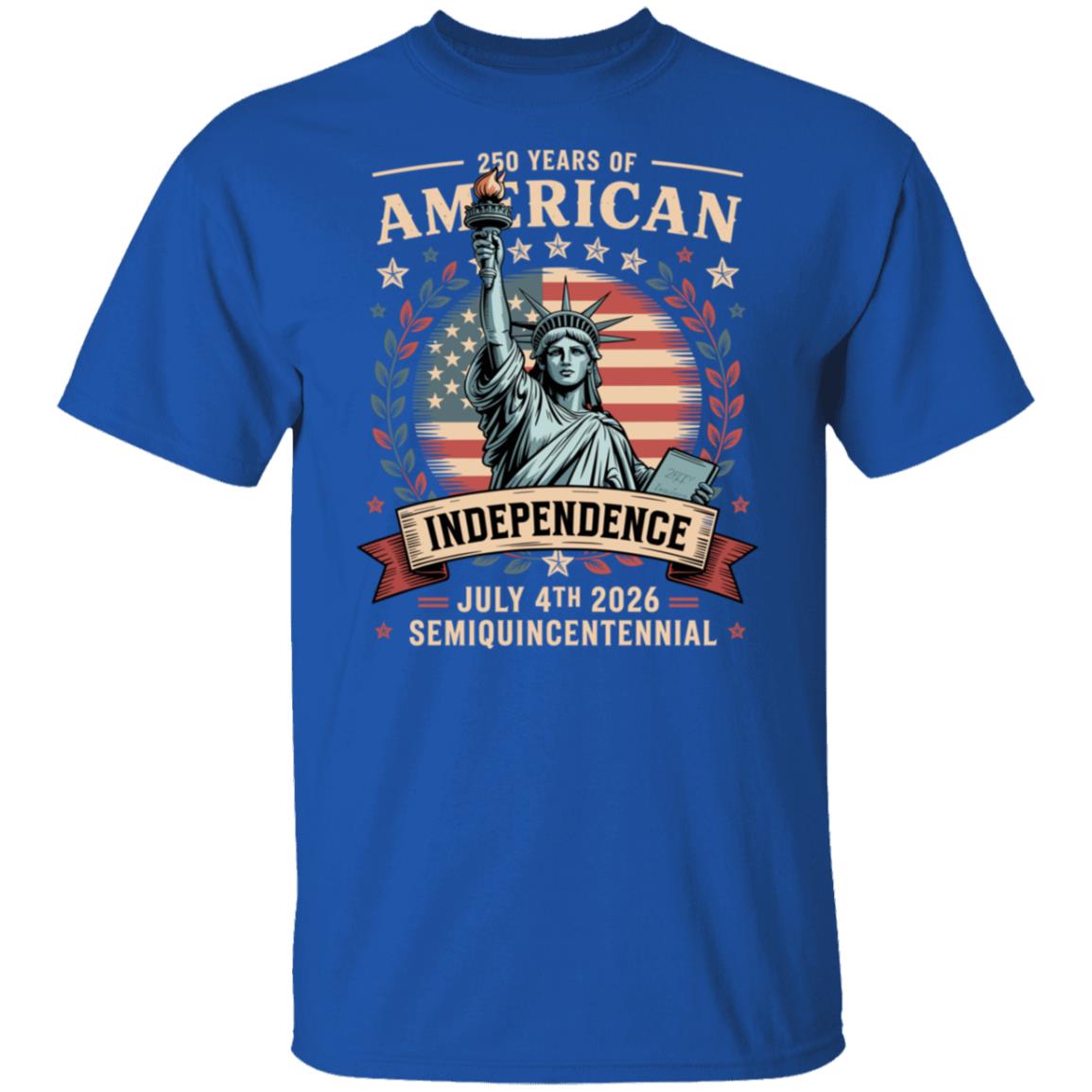 Statue of Liberty 250 Years Independence Day 2026 Dark Shirt LM32 895293 - Image 6