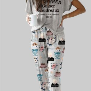 Steel Magnolias I Slapped Ouiser Boudreaux Casual Pajama Set