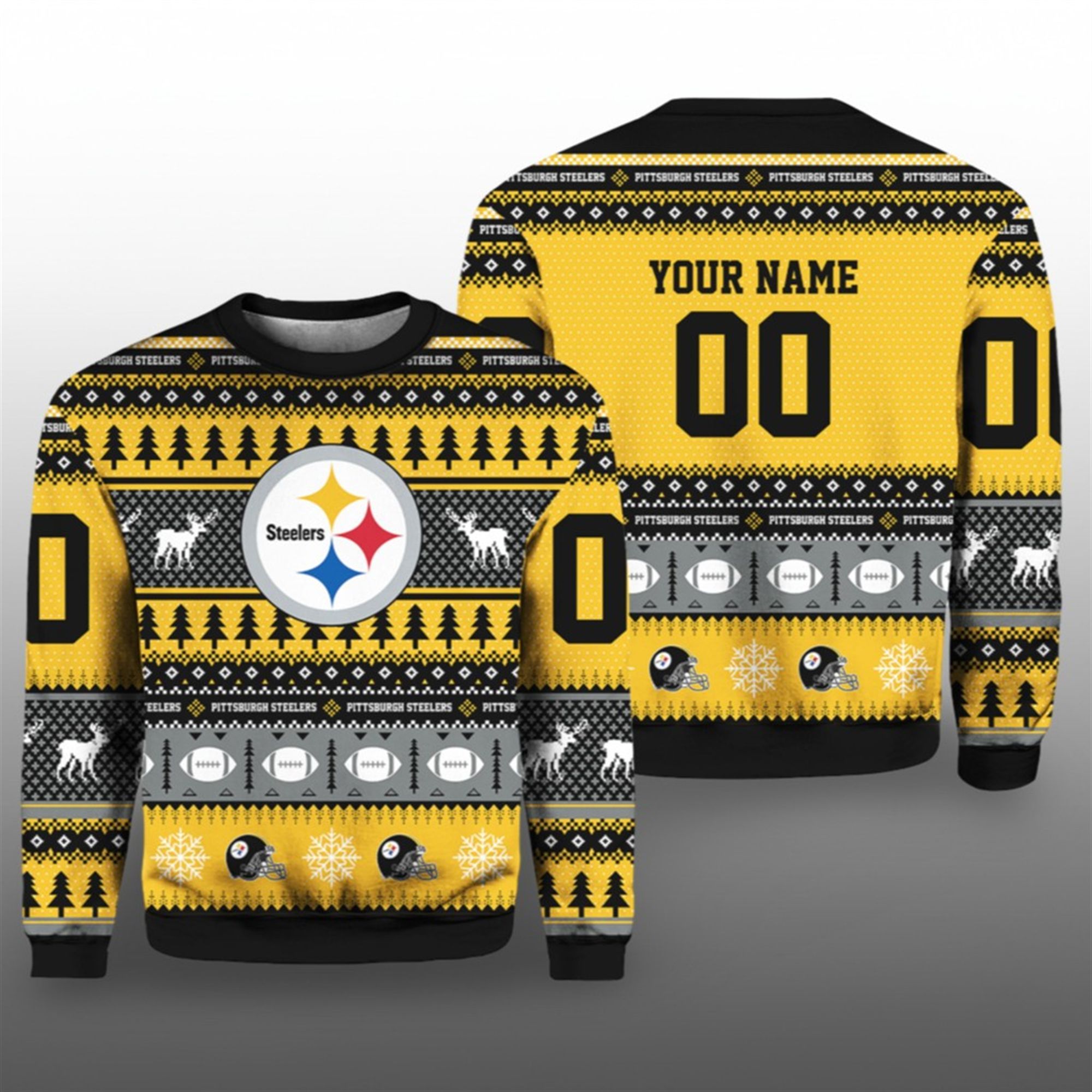 Steelers Football 2025 Ugly Christmas Sweater - Grishko.com