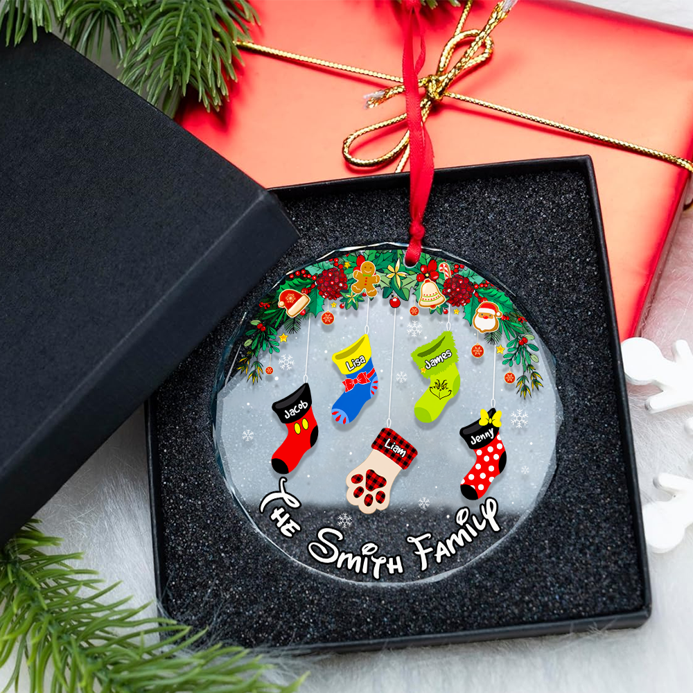Stocking Family Ornament - Collage Socks - Personalized Gifts For Family - Image 6