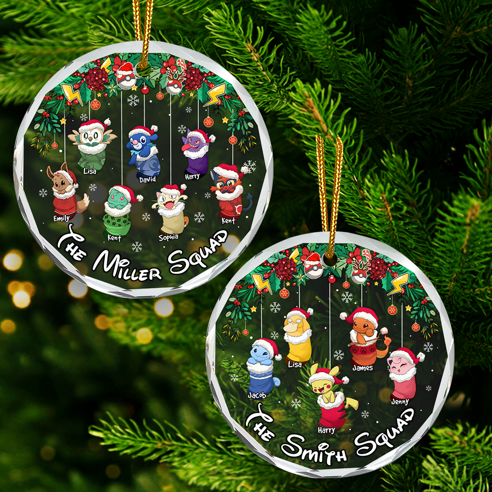 Stocking Family Ornament - Game Mascot Kids - Personalized Gifts For Game Family - Image 5