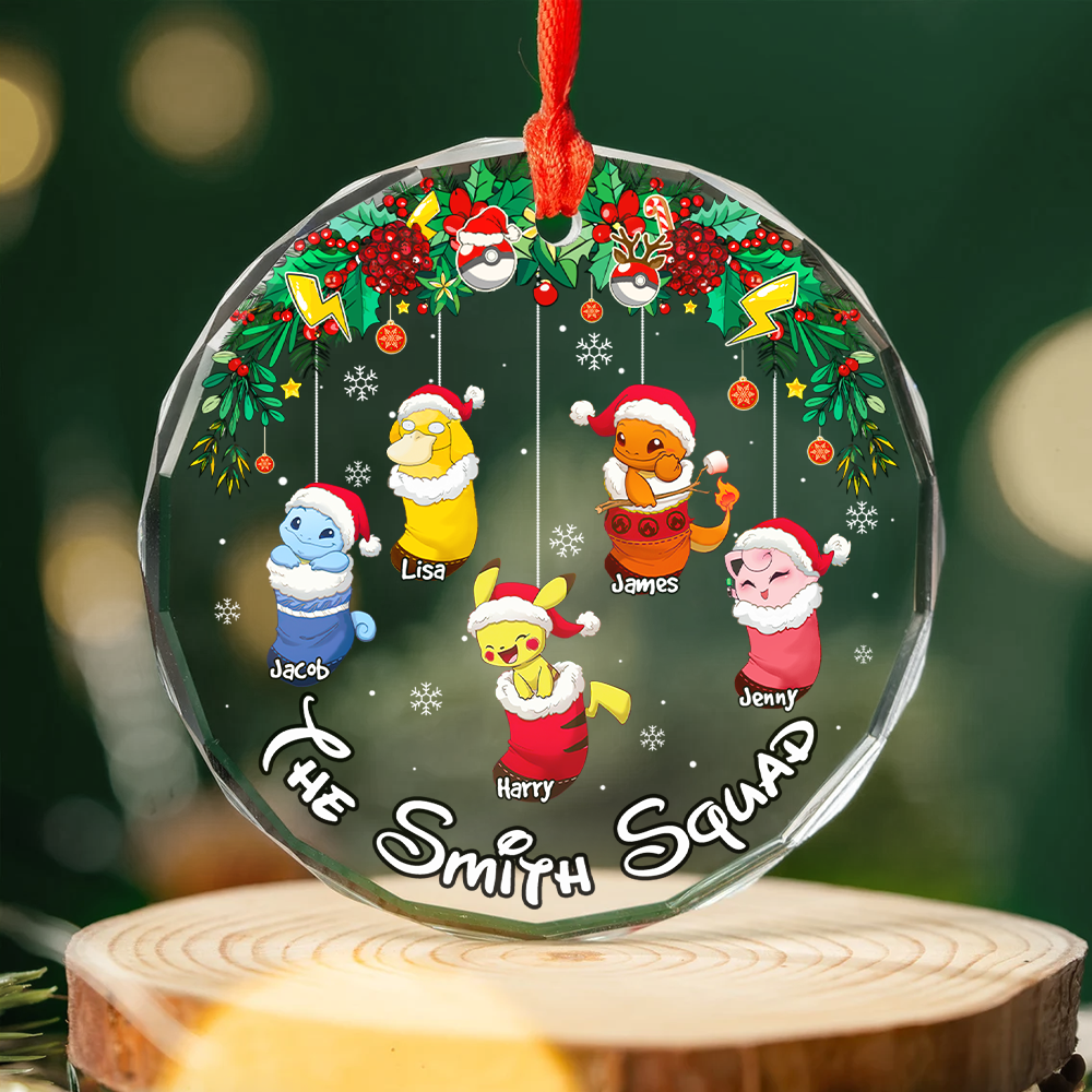 Stocking Family Ornament - Game Mascot Kids - Personalized Gifts For Game Family - Image 3