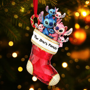Alternative view of Stocking Family Ornament - Personalized Gifts For Family Christmas Ornament 01OHTA260925