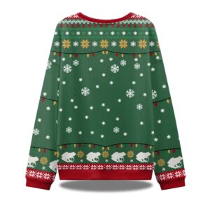 Alternative view of Strawberry Jams But My Glock Don't Frog Ugly Christmas Sweater