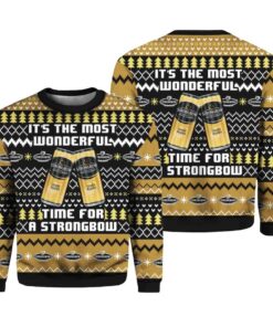 Strongbow UK It's The Most Wonderful Time For A Beer Ugly Christmas Sweater