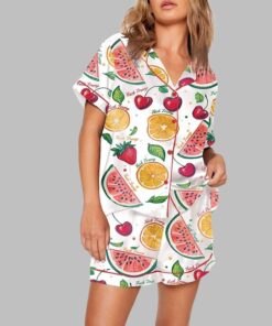 Summer Fruit FDT Print Pajama Set