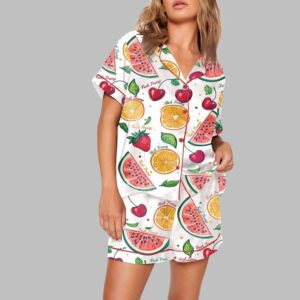 Summer Fruit FDT Print Pajama Set