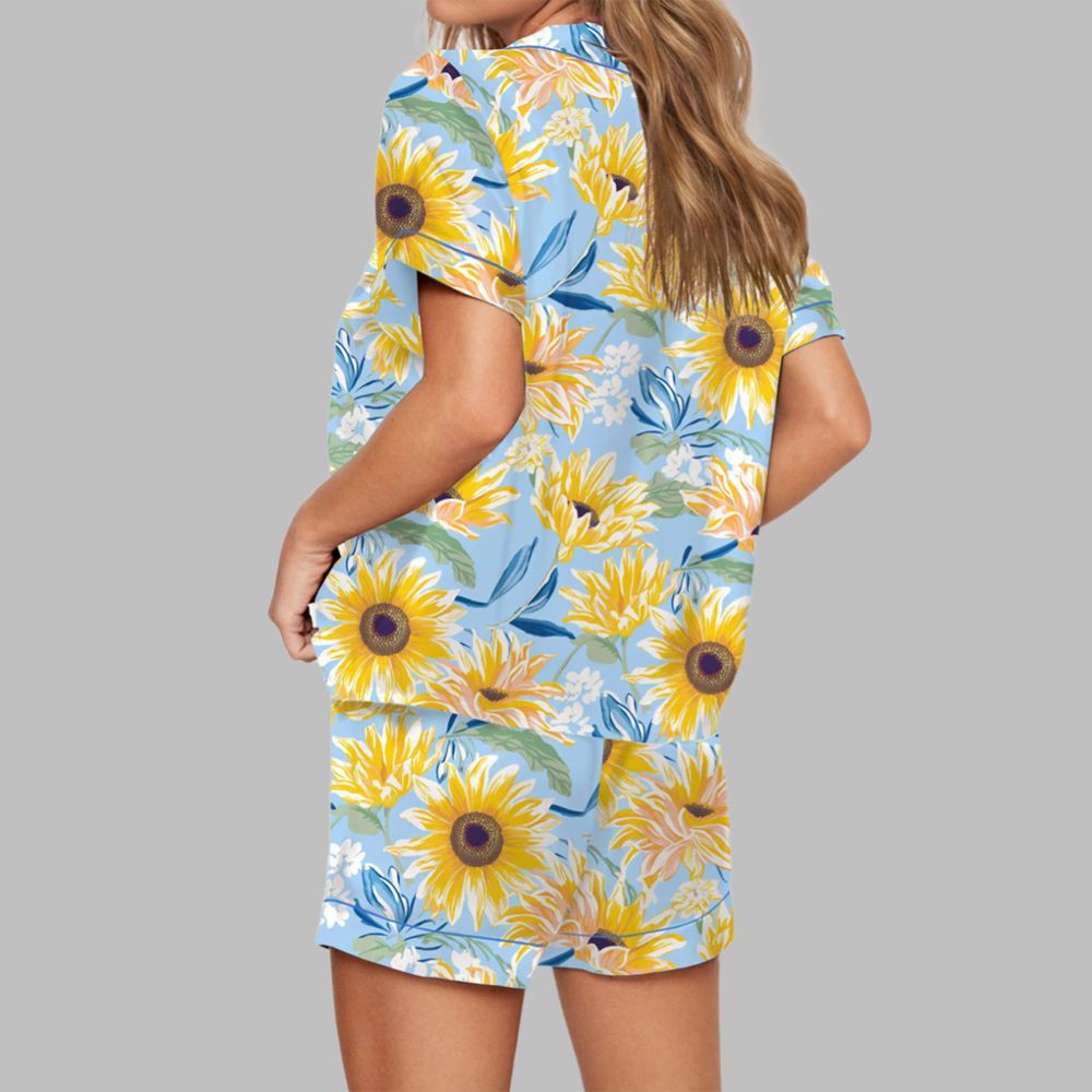 Sunflower Pajama Set For Women - Image 3