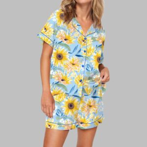 Sunflower Pajama Set For Women