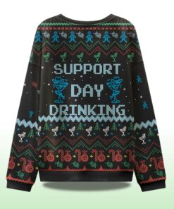 Alternative view of Support Day Drinking Ugly Christmas Sweater