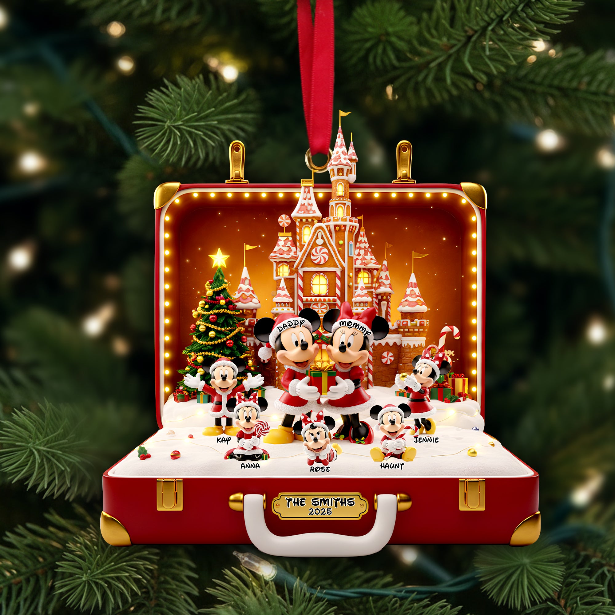 Alternative view of Sweet Memories Family Ornament - Personalizrd Gift For Family 06KILU061125