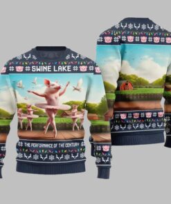 Swine Lake the Performance Of The Century Ugly Christmas Sweater