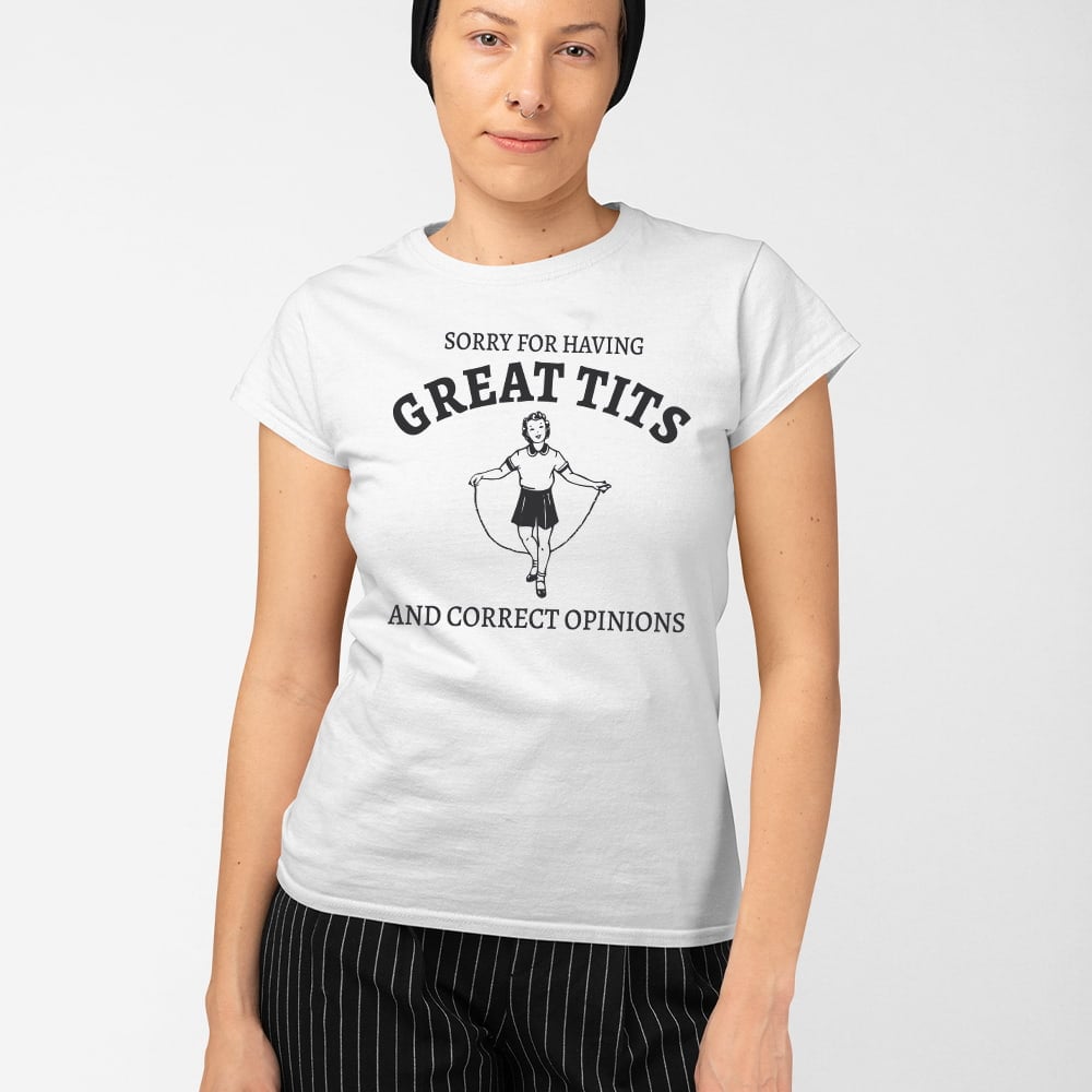 Sydney Sweeney Sorry For Having Great Tits And Correct Opinions Sweatshirt - Image 3
