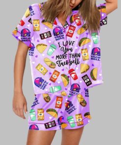 Taco Bell Print Pajama Set