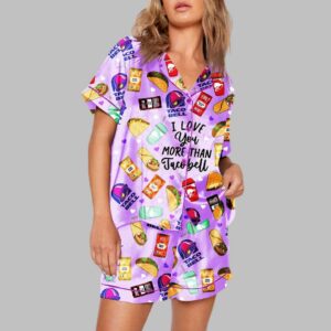 Alternative view of Taco Bell Print Pajama Set
