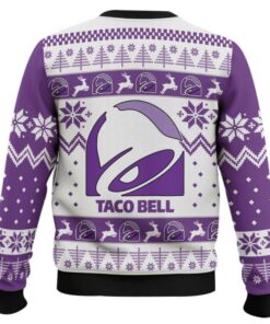 Alternative view of Taco Bell Purple Ugly Christmas Sweater