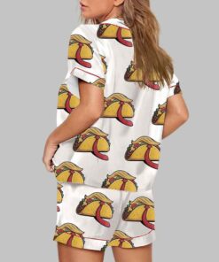 Alternative view of TACO He Always Chickens Out Political Humor Pajama Set