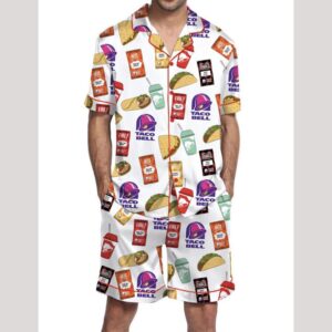 Taco Satin Pajama Set For Men