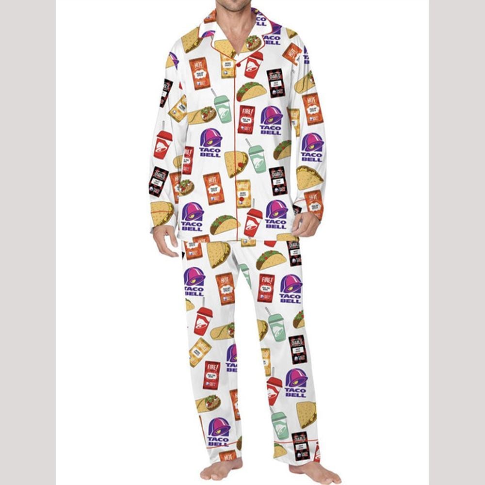 Taco Satin Pajama Set For Men - Image 3